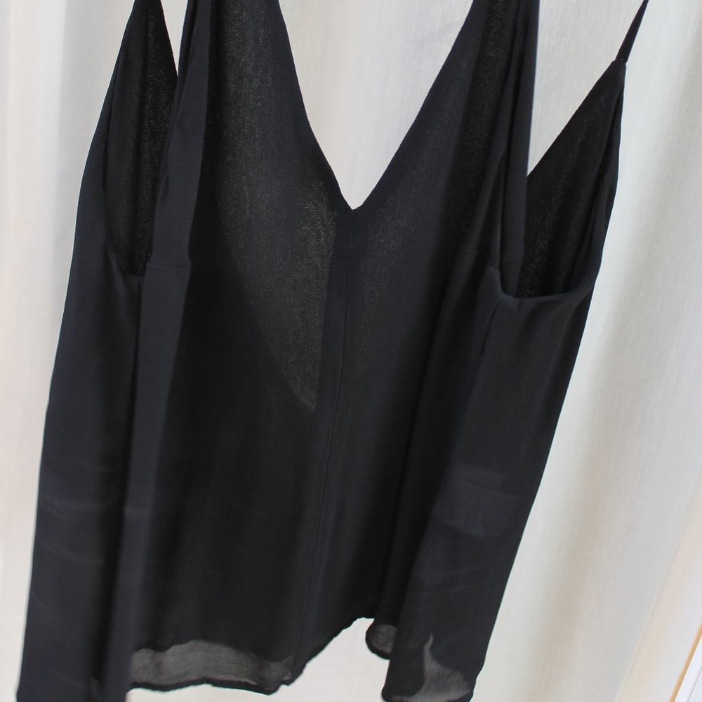 Silk Black Reformation Top